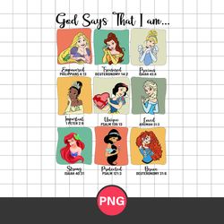 god says that i am disney png, disney pricess png, disney png digital file