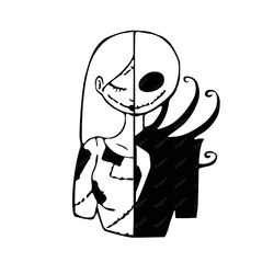 jack and sally svg, png, pdf, a nightmare before christmas svg
