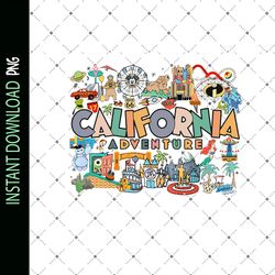 mickey and friends california svg, family trip svg, mouse trip svg, vinyl cut file, svg, pdf, jpg, png, ai printable des