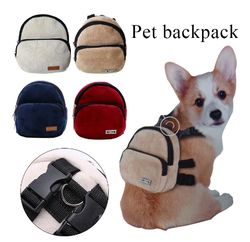 dog backpack soft pet snack bag puppy cute school bag convenient large-capacity portable pet carrier bag outdoor pet