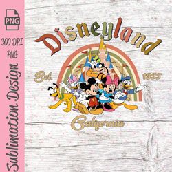 vintage mouse and friends png, family trip 2023 png, magical kingdom png, retro family vacation png, vacay mode png, sum