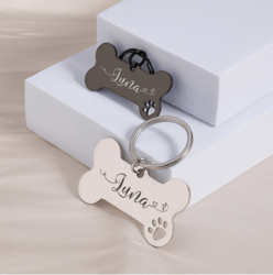 personalized pet dog tags shiny steel free engraving kitten puppy anti-lost collars tag for dog cat nameplate pet
