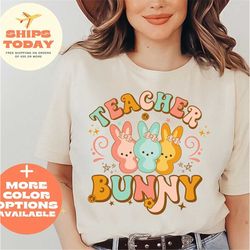 teacher shirts, easter shirt for women, gift for teacher, teacher bunny t-shirt, teacher gift, teacher easter gift, east