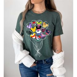 mouse balloons shirt,animal kingdom shirt,balloon shirt,kids balloon shirt, balloon birthday shirt,theme park trip shirt