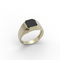 3d model of a male signet ring for printing. 3d printing.