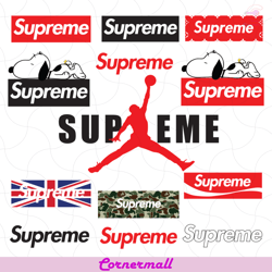 supreme logo bundle svg, supreme logo svg, logo bundle svg