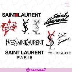 ysl logo bundle svg, ysl bundle svg, yves saint laurent svg