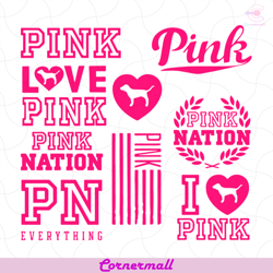 i love pink logo svg, pink logo svg, pink love svg, logo svg