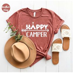 camping shirt, happy glamper shirt, camping quotes,  cute camping , camping lover gift, hiking shirt, rv camper shirt, h