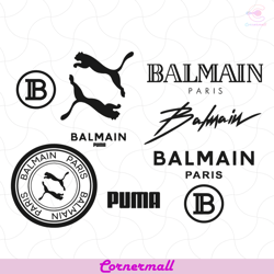 balmain puma logo svg, balmain logo svg, punma logo svg