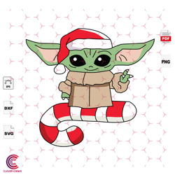 christmas baby yoda, baby yoda svg, christmas svg,