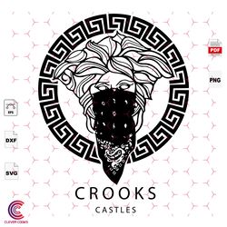 crook and castle logo, trending, trending svg, med