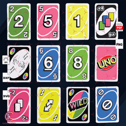 Uno Reverse Cards SVG PNG