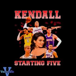 kendall jenner starting five png sublimation design