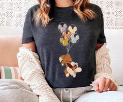 retro nana dog nursery with mickey balloon t-sh