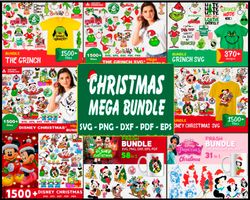 christmas mega bundle svg, grinch svg, disney christmas svg,disney christmas svg, grinchmas svg, christmas pattern svg,