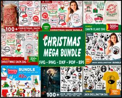 christmas mega bundle svg, christmas sack svg, snoopy christmas svg,christmas svg, christmas sack svg, snoopy christmas