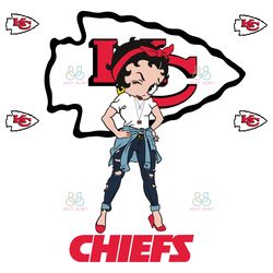 betty boop kansas city chiefs svg, sport svg, kansas city chiefs football team s