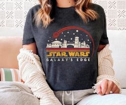 retro star wars galaxys edge shirt/ star wars d