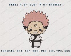 jujutsu kaisen embroidery designs, anime embroidery files, sorcerer anime embroidery, embroidery patterns