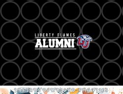 liberty university flames alumni with logo png, digital download copy