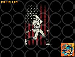 american flag baseball team gift for men boys png, digital download copy