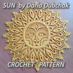 sun doily crochet pattern