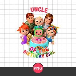 auntie of the birthday girl png, cocomelon birthday png, cocomelon family png digital file