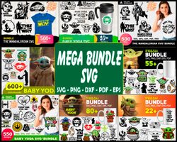 yoda mega bundle svg, star war svg, baby yoda svg, the mandalorian svg,star war svg, baby yoda svg, the mandalorian svg,