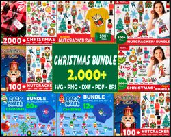 2000 christmas mega bundle svg, christmas svg, merry christmas svg,merry christmas svg,christmas tree svg,reindeer svg,s