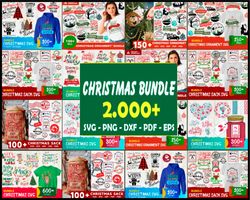 2000 mega christmas bundle svg, christmas svg, merry christmas svg,merry christmas svg,christmas tree svg,reindeer svg,s