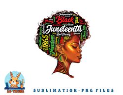 black history afro queen melanin word art womens juneteenth png, digital download copy