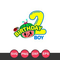 cocomelon second birthday boy svg, cocomelon svg, cocomelon birthday svg, png dxf eps digital file