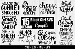 black women svg bundle