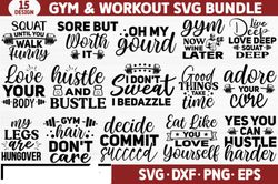 gym & workout svg bundle