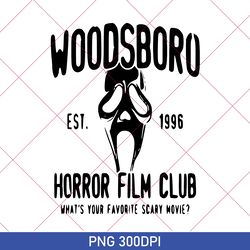 vintage woodsboro horror club png, scream, scream-ghost, thriller, horror, scary, halloween png, halloween party png