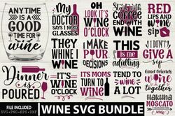 wine svg bundle