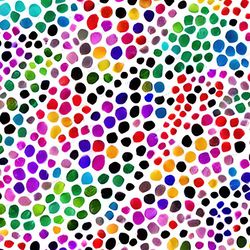 watercolor rainbow dots seamless tileable repeating pattern