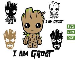 baby groot svg, guardians of the galaxy svg for cricut