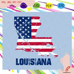 louisiana state flag, independence day svg, happy 4