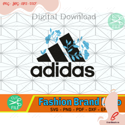 adidas logo blue flower svg, adidas svg, adidas dripping svg, sport adidas svg, sport