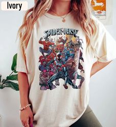 retro 90s spider-man across the spider-verse retro comics book cover vintage shirt, mcu fans gift spider man 2023 shirt