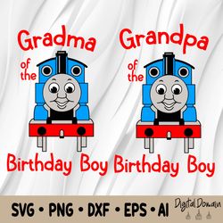 thomas the train birthday family custom svg, tho-mas birthday svg, thomas the train birthday svg