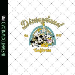 disneyland est 1955 california svg, family trip svg, mouse trip svg, vinyl cut file, svg, pdf, jpg, png, ai printable de