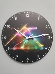 javelin throw clock for wall decor, javelin thrower gifts