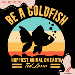 be a goldfish svg, trending svg, vintage fish svg,