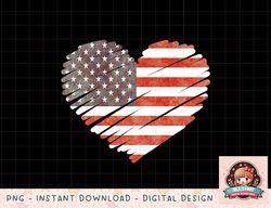 American Flag Heart Stars and Stripes 4th of July png, instant download, digital print