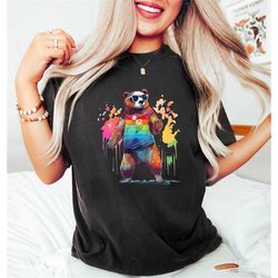 gay bear pride shirt, pride month shirt, gay pride shirt, lgbt pride shirt, lgbtq pride, rainbow bear shirt, lgbtq shirt