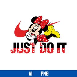 minnie nike png, nike png, minnie png, disney nike png, fashion brand png, ai digital file