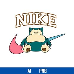 snorlax nike png, pokemon nike logo png, nike logo png, snorlax png, ai digital file
